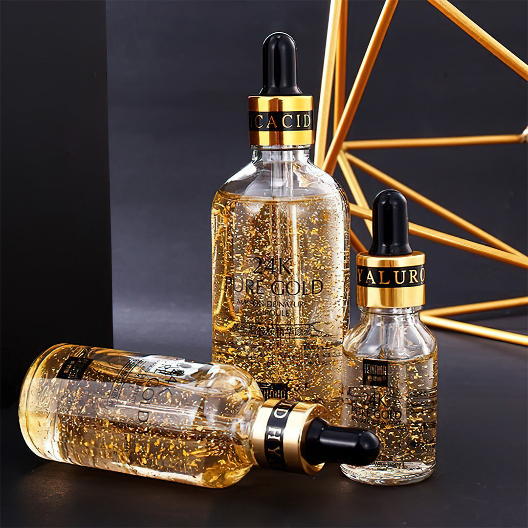 Pure Hyaluronic Acid Serum Anti-wrinkle Gold Nicotinamide Liquid 24K Gold Tense Moisture Jasmine Beauty