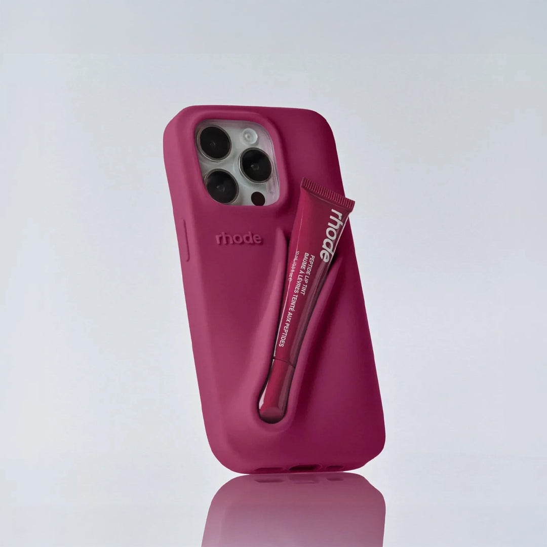 Rhode lip gloss + IPH 15 PRO MAX Case Rose Cosmetics