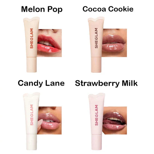 4 Pieces Sheglam Crystal Glaze lip Care