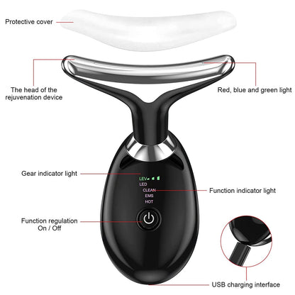 Facial and Neck Lifting Massager Rose Cosmetics