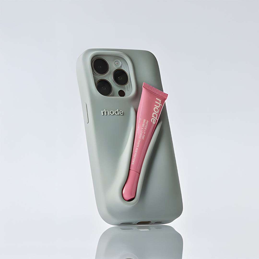 Rhode lip gloss + IPH 14 PRO MAX Case Rose Cosmetics