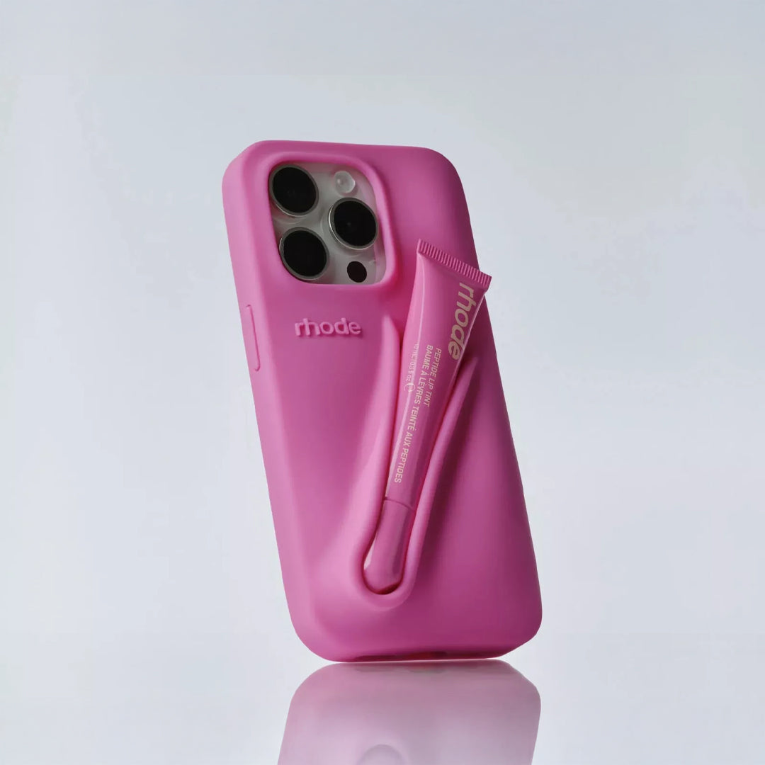Rhode lip gloss + IPH 14 PRO MAX Case Rose Cosmetics