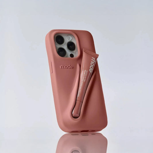 Rhode lip gloss + IPH 12 PRO Case Rose Cosmetics