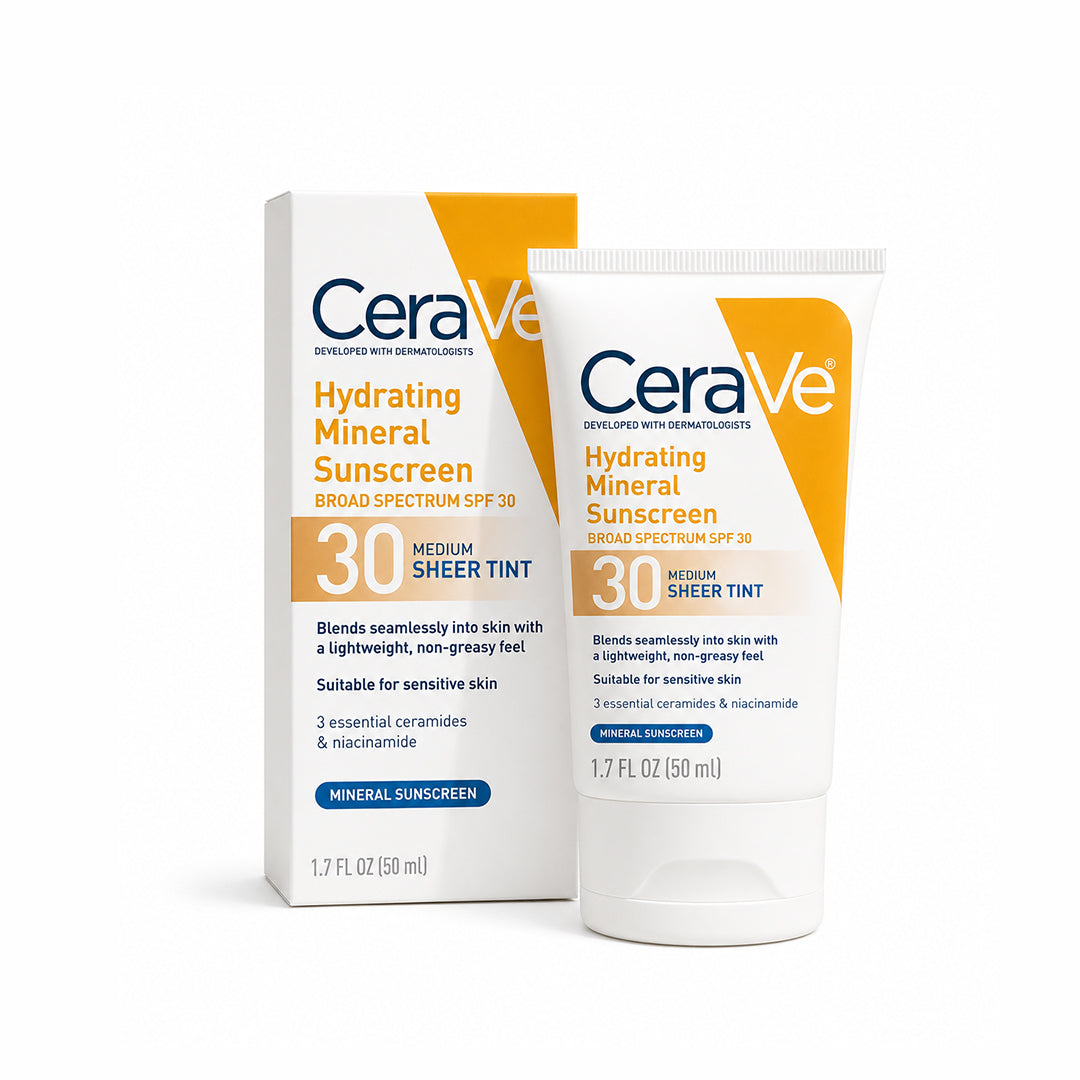 CeraVe Hydrating Mineral Sunscreen SPF 30 – Buy 1, Get 1 Free