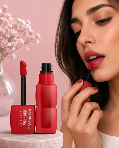Maybelline Super Stay Teddy Tint – Soft Matte Lip Tint | Buy 1 Get 1 Free