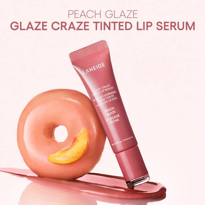 LANEIGE Glaze Craze Tinted Lip Serum + Lip Sleeping Mask Duo – Hydrating, Smoothing & High-Shine Lip Care | 50% OFF