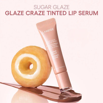 LANEIGE Glaze Craze Tinted Lip Serum + Lip Sleeping Mask Duo – Hydrating, Smoothing & High-Shine Lip Care | 50% OFF