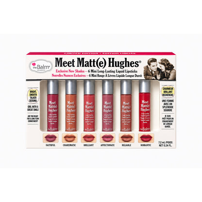 theBalm Meet Matt(e) Hughes Nude Mini Liquid Lipstick Set – 6 Shades | 50% OFF Rose Cosmetics