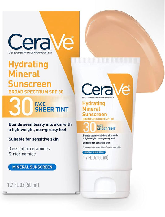 CeraVe Hydrating Mineral Sunscreen SPF 30 – Buy 1, Get 1 Free