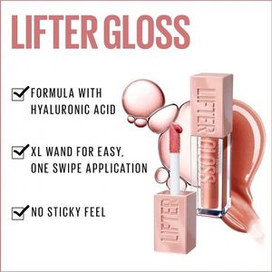 Buy 1 Get 2 Free Maybelline  Lifter Gloss - With Hyaluronic Acid, Hydrating Lip Gloss, Plumping Lip Balm
