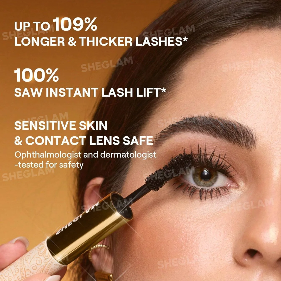 Sheglam 24K Multi Effect Mascara + Free Lash Curler Rose Cosmetics